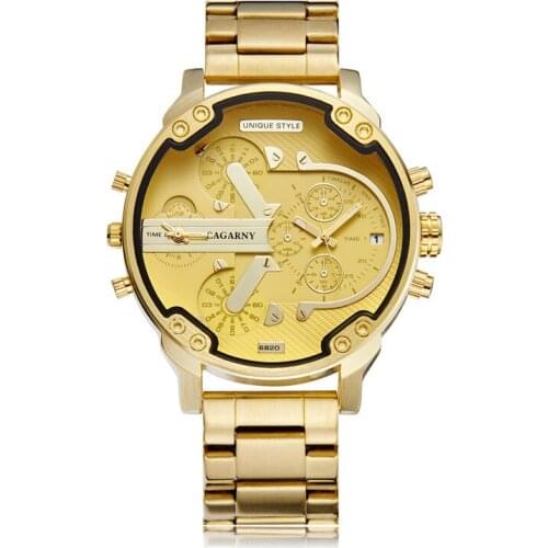 Top Brand Luxury Watch Men Sport Quartz Clock Mens Watches Waterproof Gold Steel Wrist Watch Military Relogio Masculino