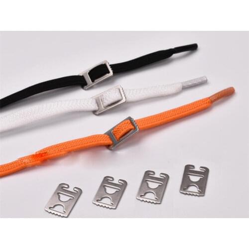 4Pcs Metal Lazy Shoe Laces Buckle Convenient Tieless Lace No Need Tie Flat Shoelaces Buckle Lock Fit All Shoelace Wholesale