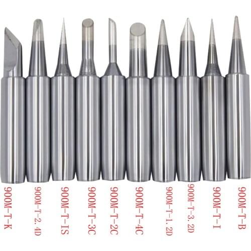 10pcs 900M T Series Soldering Iron Tip Eletric Solder Iron Lead-free Welding Sting For 936Welding Solder Station