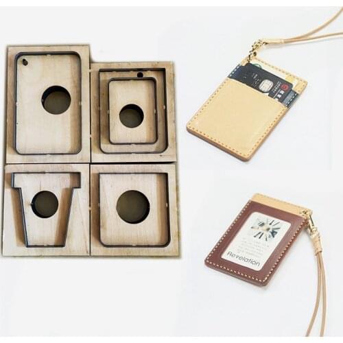 New Japan Steel Blade Rule Die Cut Punch Card sleeve Identity card package Cutting Mold Wood Dies for Leather Cutter for tools