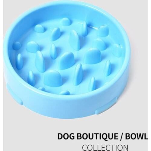 New Pet Supplies ABS Material Plastic Bowl Pet Slow Food Bowl Dog Choking Prevention And Stop Food Bowl Non-slip Bottom