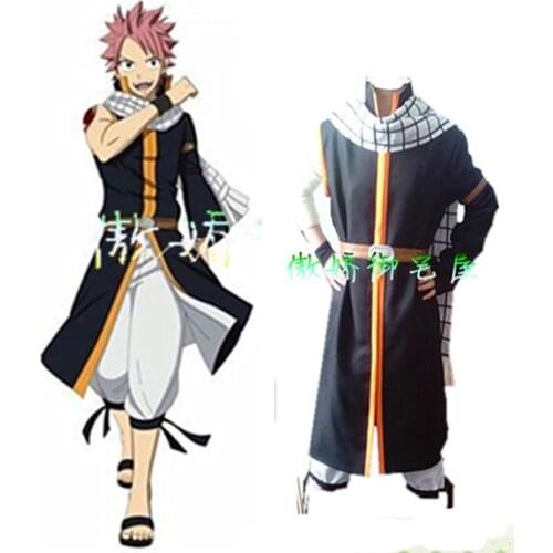 Anime Fairy Tail Natsu Dragneel New Cosplay Costume Unisex Halloween Costumes