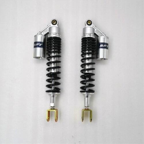 8mm spring 390mm/ 400mm/415mm fork Clevis motorcycle real shock absorber for honda suzuki yamaha kawasaki black silver