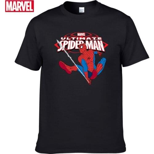 Marvel The Avengers spiderman t shirt Comfortable Breathable 100% cotton Fashion clothes for teens Summer Tops Mens shirt #69