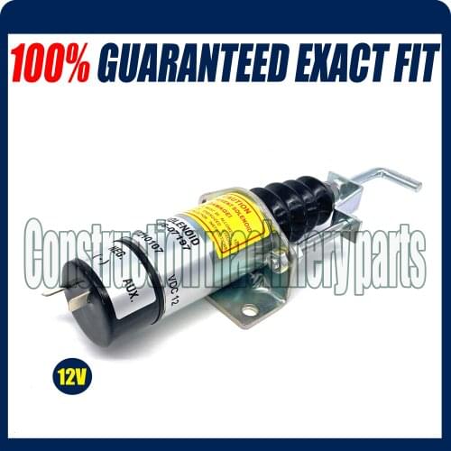 Fuel control solenoid 1502 12V for Lister Petter LPW LPWS LPWT Engine Genset SA-3405T 366-07197 - Fast free shipping