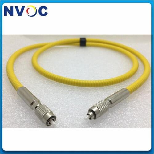 SMA905-SMA905 Armored Fiber Optic PatchcordMM 50um100um 200um 400um 600um 0.22NA 0.37 Multimode Silica Core 1M Fiber Patch Cord