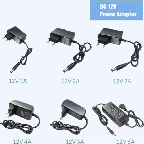 AC 110-240V DC 12V 1A 2A 3A Universal stabilizer Power Adapter Supply Charger adapter plug in EU US for LED light strips