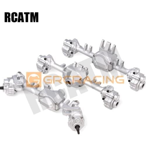 High Quality GRC Complete Axle Housing Wilderness Axle CNC Metal Axle Shell 3PCs/Set for 1/10 RC Crawler Traxas Trx6 G63