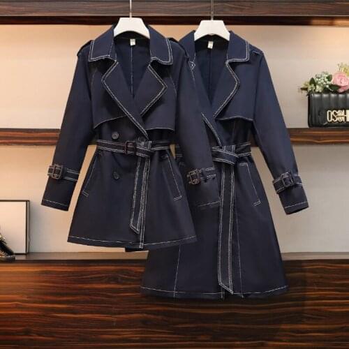 XING WEI SI Women's Trench Coats