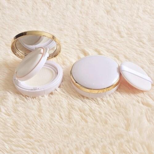 10pcs/lot 15g Round Air cushion BB Cream empty box with powder puff sponge CC liquid foundation bottling substitution container