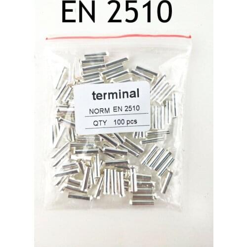 100PCS 14AWG Bootlace cooper Ferrules kit set Wire Copper Crimp Connector Insulated Cord Pin End Terminal EN2510