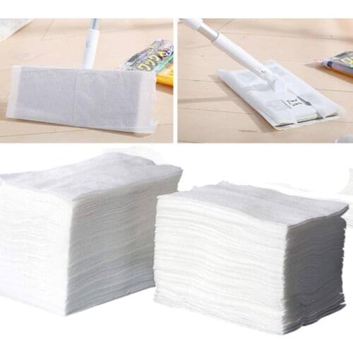 New 200pcs Disposable Sweeper Dry Mop Refills For Floor Mopping And Cleaning Dry Sweeping Cloth Static Duster Cleaning Hardwood