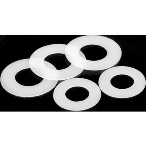 100Pcs M2 M2.5 M3 M4 POM Polyoxymethylene Washers hard plastic flat Washer High-strength insulation Gaskets Gasket 4mm-12mm OD