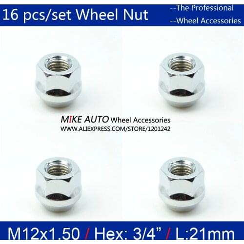 16pcs 19mm M12 x 1.5 NUTS ALLOY OPEN WHEEL FOR FORD FIESTA FOCUS Turnier KA MONDEO KUGA C-MAX Probe