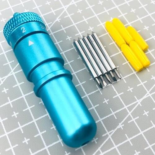 5pc 30 Degree Replaceable Plotter Blades Vinyl Cutter Knife for Cricut Cutting Plotter Engraving + 1pc Lastest Blade Holder