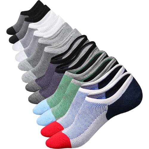 6 Pairs Cotton Casual Fun Funny No Show women Men Socks Non Slip Ankle Socks Slippers Pack Gifts for Men