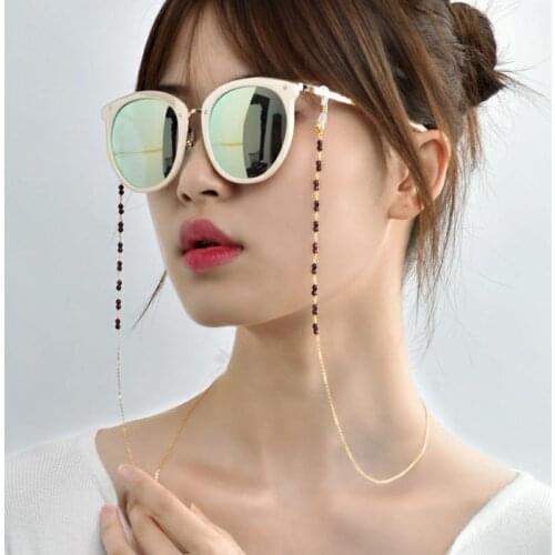 ZHIXI Natural Freshwater Pearl Pomegranate Glasses Chain Original Design Handmade Custom Ladies Exquisite High-end Jewelry Items