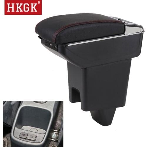 For Proton saga Dual layer Rotatable Armrest box Central Store content box with cup holder ashtray USB Charging car accessories