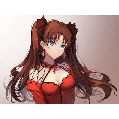 Fuzhen Boutique Decals Exterior Accessories Fate Stay Night Tohsaka Rin Waifu Anime Girl for Saab Sticker Sexy Car Stickers