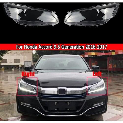 For Honda Accord 2016 2017 9.5 Generation Halogen Headlamps Glass Cover Transparent Lamp Shell Headlamp Cover Lampshell Lens