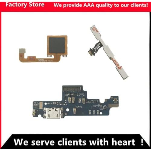 Flex For Redmi Note 4x fingerprint Sensor For Redmi Note 4x Power Volume buttons flex cable For Redmi Note 4x USB Charging Dock