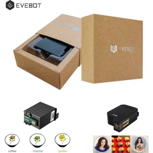 Evebot Ink Cartridge Coffee Printer Can Be Used In Coffee Latte Machine Single Color And Colorful For food ink