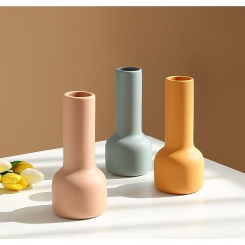 Nordic Ceramic Vase Decoration Creative Living Room Dining Table Flower Arrangement TV Cabinet Home Dried Flower Decoration