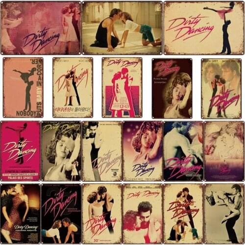 Classic Romantic Movie Poster Retro Metal Tin Sign Iron plate Painting Decor Pin Up Wall Decor Tin Plaque For Bar Pub Man Cave