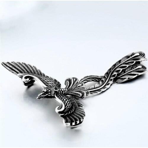 Creative Design Classic Punk Cool Phoenix Pendant Necklace High Quality Metal Charm Animal Jewelry