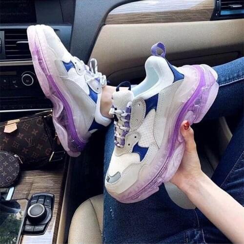 Mixed Colors Sneakers Women Vintage Running Shoes Thick Bottom Design Sports Sport Shoes Luxury Brand New Fashion Shoes Woman