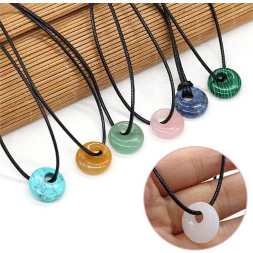 Best Gift Simple Jewelry Necklace Quartzs Natural Malachites Pendant Necklace