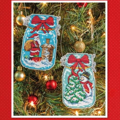 GUA017 Kit Christmas Chorus Ornament Festival Ornament Christmas Tree Decorations Cross Stitch Kits Cross-stitch Embroidery Set