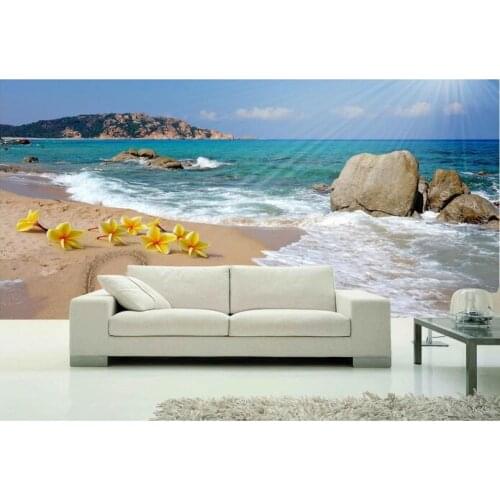 3d wallpaper custom mural non-woven 3d room wall paper sticker seaside scenery love paintings photo 3d wall murals wallpaper