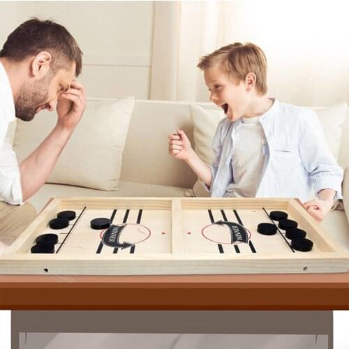 Table Hockey Game Family Table Board Games Catapult Chess Parent-child Interactive Toy Fast Sling Puck Game Foosball Games Home