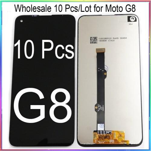 WholeSale 10 Pcs/Lot for Moto G8 LCD Screen Display with Touch Digitizer Assembly XT2045-1 XT2045-2 XT2045-5