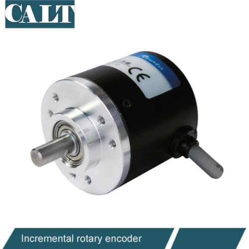 Wholesale Optical Incremental Rotary Encoder line driver output 38mm outer 6mm shaft similar to Omron E6B2 encoder