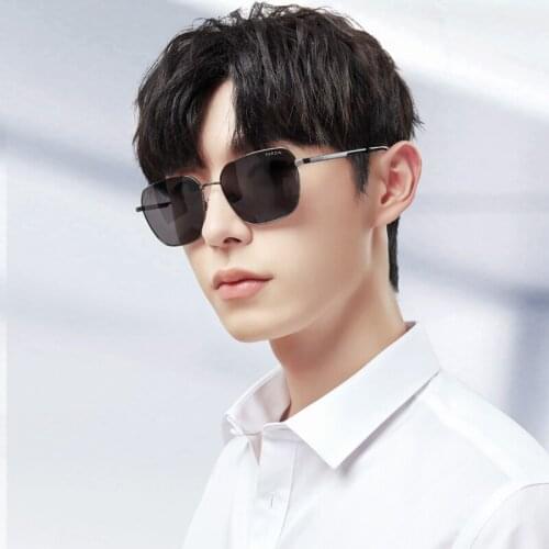 PARZIN Fashion Design Sunglasses for Men Polarized Nylon Travel Sun Glasses Vintage Oversized Luxury Eyewear Oculos De Sol