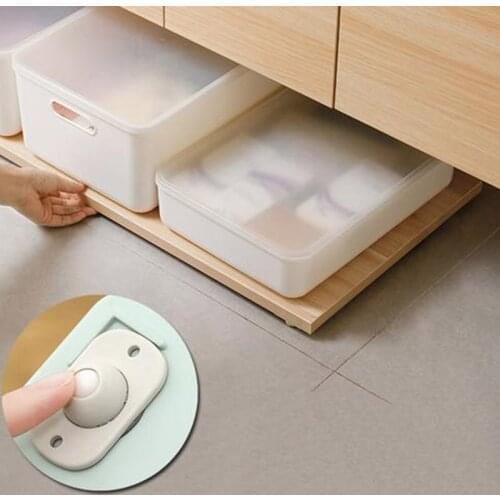 Paste Type 360º Rotating Wheels Mini Swivel Casters ,Universal Wheels for Furniture Various Storage Boxes No Noise No Scratches