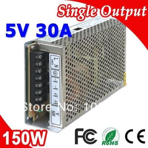S-150-5 LED Transformer Switching Power Supply 150W 5V DC 30A Output