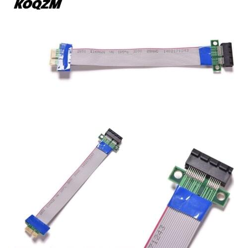 PCI Express Flex Relocate Cable PCI-E 1X to 1x Slot Riser Card Extender Extension Ribbon for Bitcoin Miner Drop Shipping