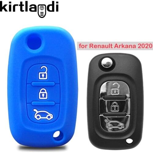 Silicone Key Case Cover For Renault Arkana 2020 Fluence Megane 3 For LADA Granta XRay Kalina Priora Sedan Sport Vesta 2020 Cross