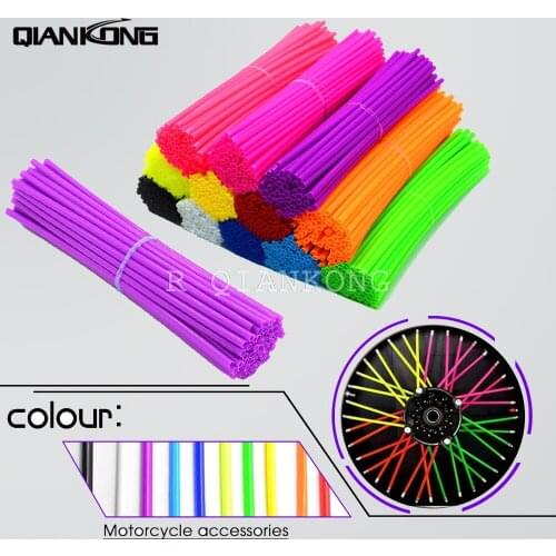 Universal Motorcycle Wheel Rim Spoke Skins Covers Wrap Decor Protector Kit for 150 125 250 SX 85 SX 17/14 450 EXC-F 390