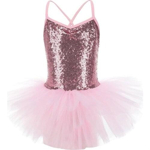 Girl High Quality Strap Bright Diamond Yarn Skirt Suits Ballet Gymnastics Clothing Dance Practice Wear Clothes