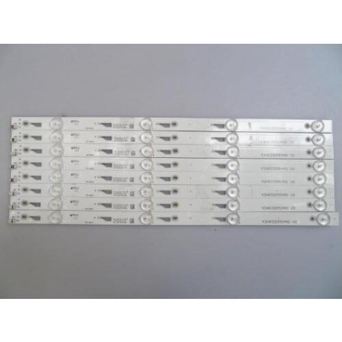 1set=8pcs LED Backlight strip 4 lamps for 43HR330M04A0 4C-B4304T-HR1 For L43F3800A L43F2800A D43A710 L43F2820E