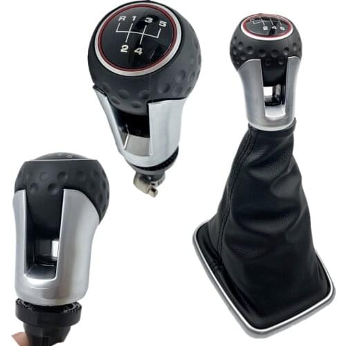 12mm Car Gear Shift Knob Lever Shifter Handle Stick Gaiter BootFor Volkswagen VW Golf 4 MK4 GTI R32 Bora Jetta 1999 - 2005 Fit