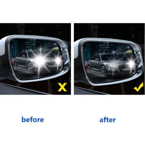 2PCS Car Rearview Mirror Protective Film Anti Fog Window Clear Rainproof Rear View Mirror Protective Soft Film Side Window Film