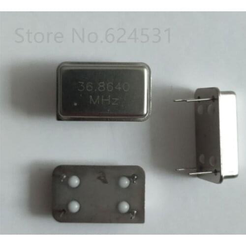 5pcs 36.864M 36.864MHZ In-line active crystal OSC DIP-4 rectangular clock vibration full size