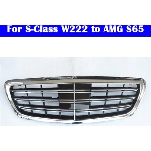 ABS Center Grill vertical bar Car styling Middle grille for Mercedes-Benz S-Class W222 S300 S400 S500 facelift bumper to AMG S65