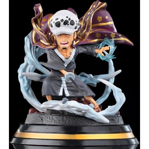 Anime one piece Trafalgar D Water Law With heart First Generation Cute Mini PVC Action Figure Collectible Model Doll Toy gift