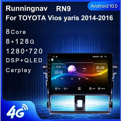 Runningnav For TOYOTA Vios yaris 2014-2016 Car Radio 2 Din Android Car Radio Multimedia Video Player Navigation GPS